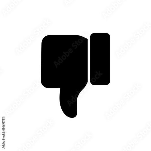 Dislike icon vector. dislike sign and symbol. Hand with thumb down