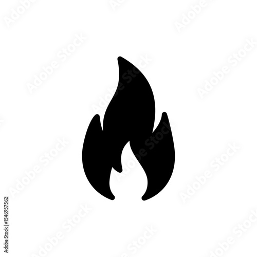 Fire icon symbol for apps and websites. fire sign and symbol