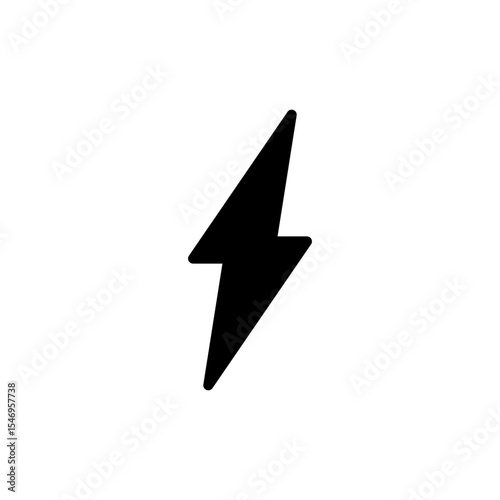 Lightning icon symbol for apps and websites. electric sign and symbol. power icon. energy sign