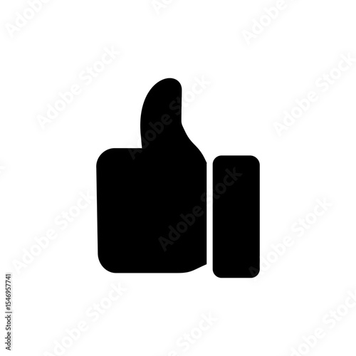Like icon symbol for apps and websites. Thumbs up sign and symbol. Hand like