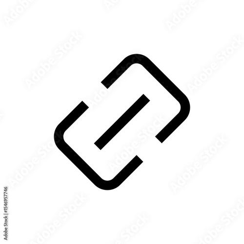 Link icon symbol for apps and websites. Hyperlink chain sign and symbol