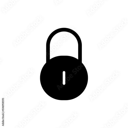 Lock icon symbol for apps and websites. Padlock sign and symbol. Encryption icon. Security symbol