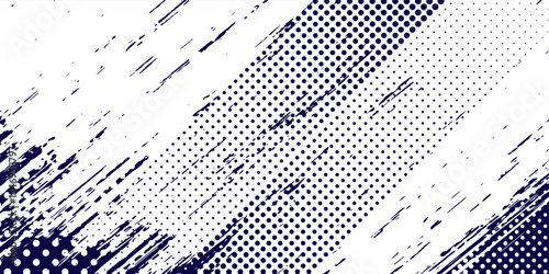 blue color pattern gradient grunge texture background. Dots pop art comics sport style vector illustration Abstract background dark blue with modern corporate concept