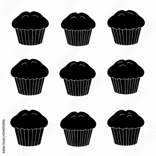 Muffin sweets baked goods food snack dessert.