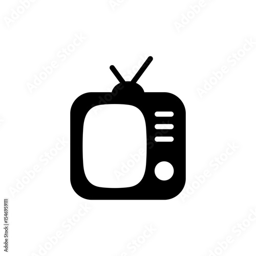 Tv icon symbol for apps and websites. television sign and symbol