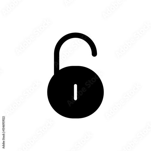 Unlock icon symbol for apps and websites. Unlock sign and symbol. unlocked padlock icon
