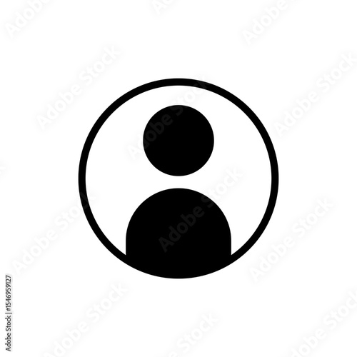 User icon symbol for apps and websites. person sign and symbol. people icon.
