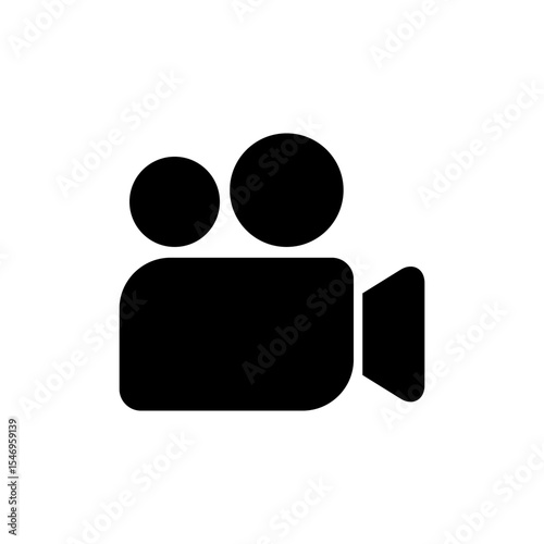 Video icon symbol for apps and websites. video camera sign and symbol. movie sign. cinema