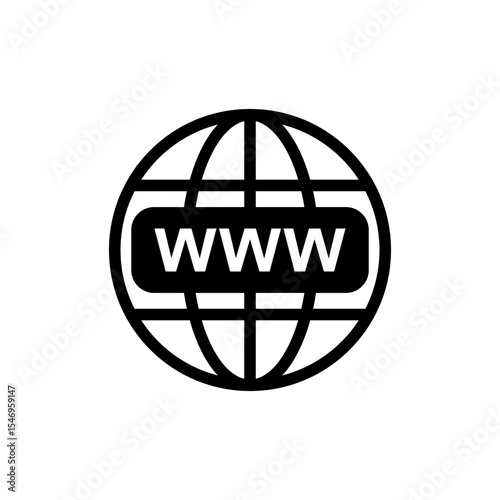 Web icon symbol for apps and websites. go to web sign and symbol. web click icon. Global search icon