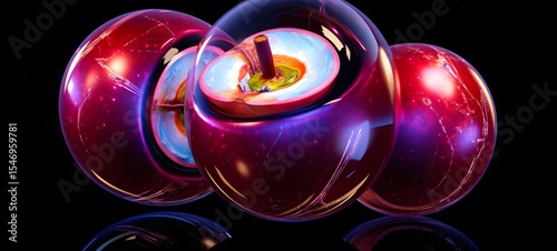 Galaxy Version of mangosteen world,ai generative