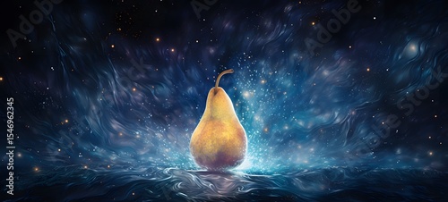 Galaxy Version of pear world,ai generative