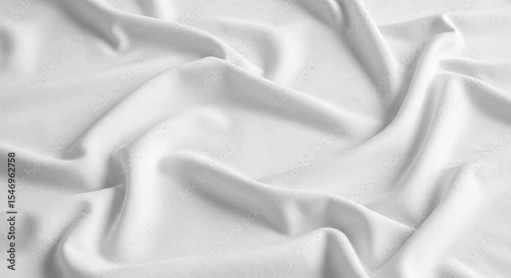 Obraz premium An abstract gigapixel visual of a white fabric featuring soft, smooth and flowing textures.