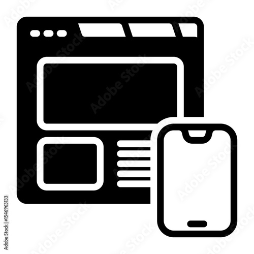 web icon, glyph icon style