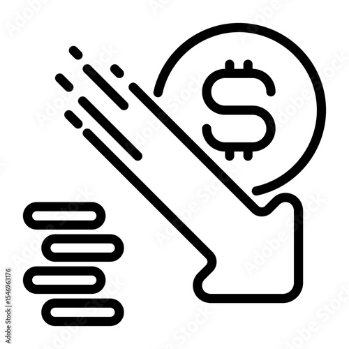 loss icon, line icon style