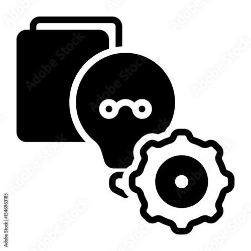 Idea icon, glyph icon style