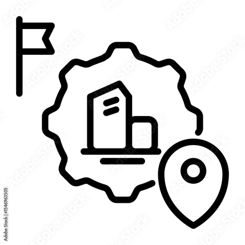office icon, line icon style