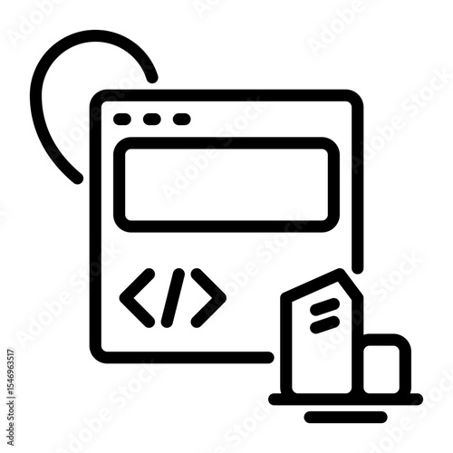 website icon, line icon style