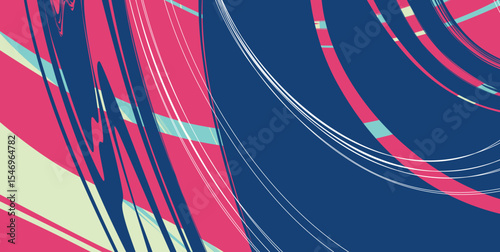 Abstract background in tosca, red and dark blue color. Colorful smooth. Easy editable colored vector illustration.