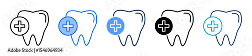 Dentistry multiple icon