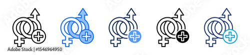 Sexual Health multiple icon
