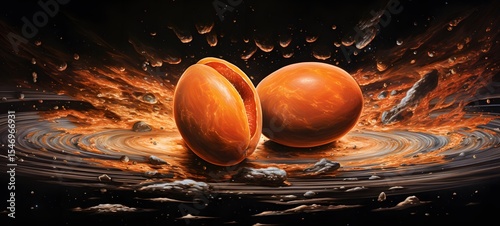 Galaxy Version of sapodilla world,ai generative