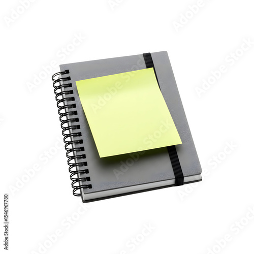 Stack of sticky notes with a black pen placed on top, ready for office use