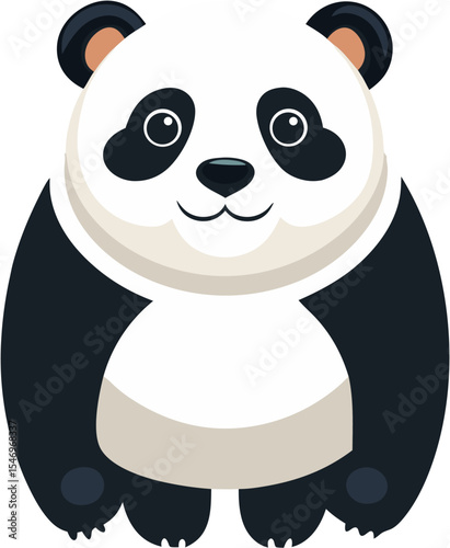 panda bear with a bamboo