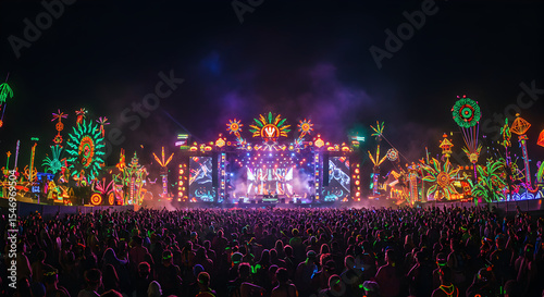 Electric Daisy Carnival: A Night of Neon Lights and Music
