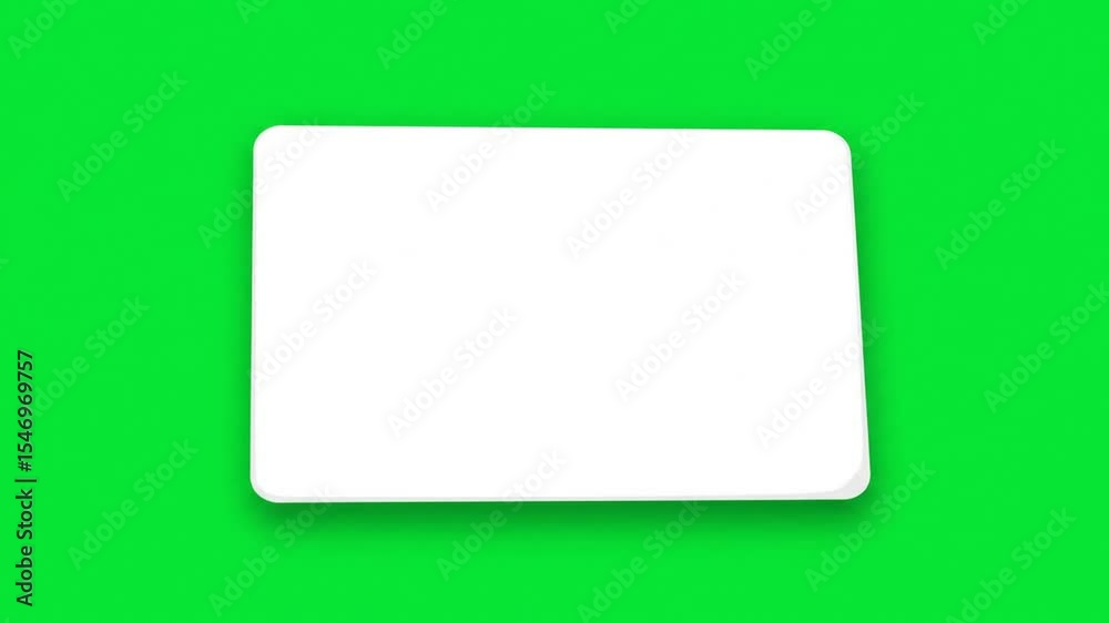 white paper on green background