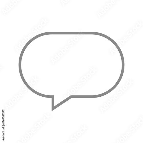 シンプルな吹き出しのベクターアイコン_1