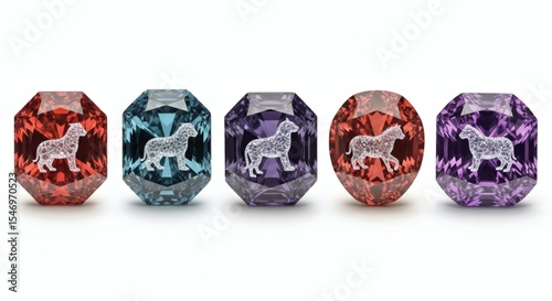Dog Breed Gemstones: Colorful Decorative Jewelry