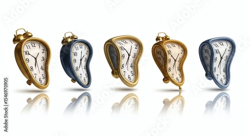 Melting Time: Surreal Clocks in a Row