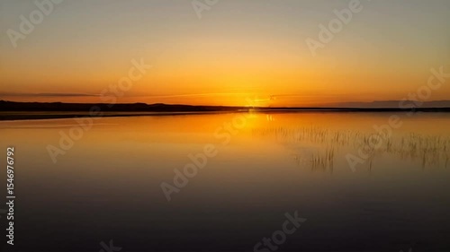 Wallpaper Mural Serene Sunset Reflection on Calm Coastal Waters Torontodigital.ca