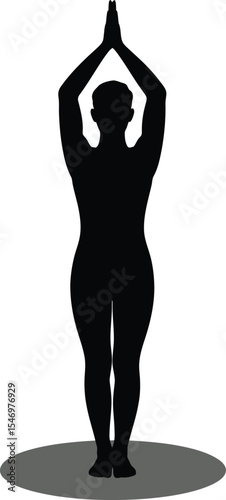 "Yoga Pose Silhouette"