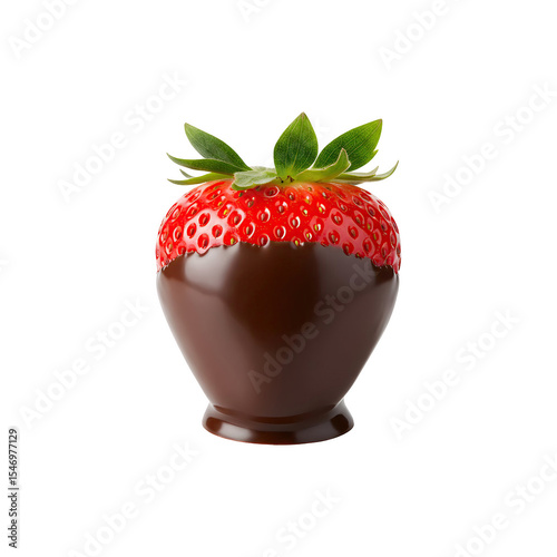 Potted Strawberry Plant with Ripe Red Fruit
