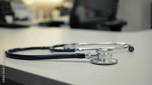 stethoscope on the desk