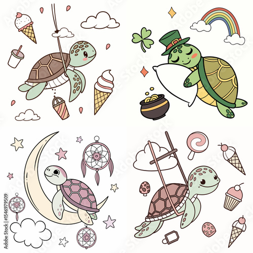 High-Quality sea turtles Illustrations in Various Styles – SVG Bundle
