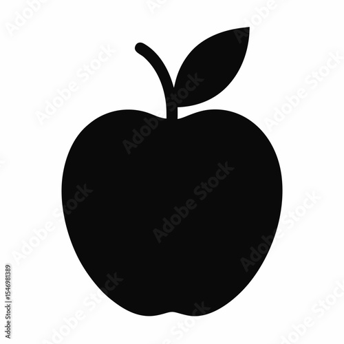 Apple: Silhouette & Outline

