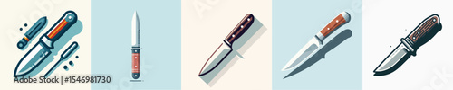 vector of a knife