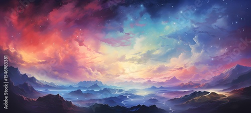 Galaxy Version of Currant world,ai generative