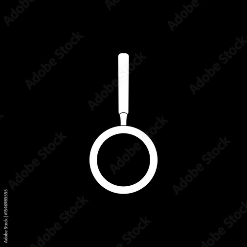 Silhouette of the Magnifier, Magnifying Glass, can use for Pictogram, Apps, Website, Logo, Button, Icon-Symbol, or Graphic Design Element. Vector Illustration