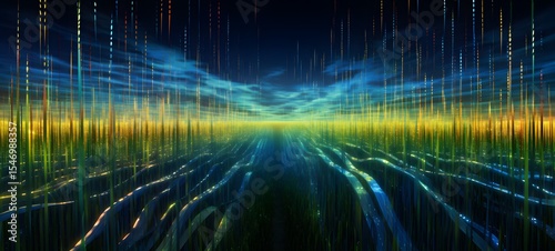 galaxy version of corn field World,ai generative