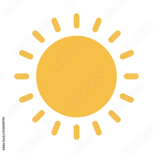 hand drawn sun vector