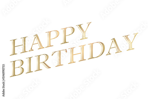 HAPPY BIRTHDAY - HAPPY BIRTHDAY logotype text on white background
