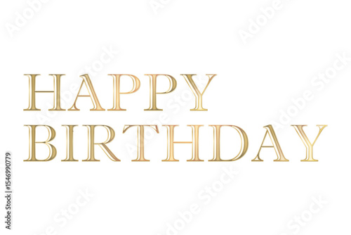 HAPPY BIRTHDAY - HAPPY BIRTHDAY logotype text on white background
