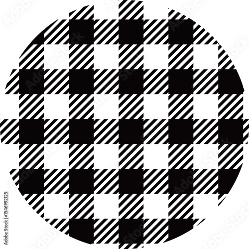Pattern5- gingham check - mono
