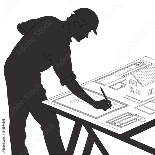 -silhouette-of-a-man-sketching-architectural-plans-01.eps
