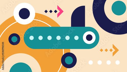 Abstract image of colorful geometric shapes, suitable for backgrounds, banners, prints, and design projects needing a vibrant and modern touch.