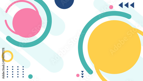 Colorful abstract geometric shapes suitable for backgrounds, posters, and designs. Adds vibrancy and modern flair to projects.