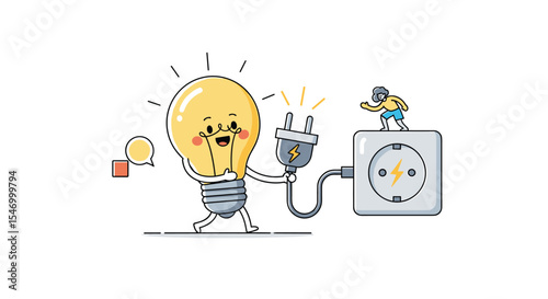 Bright ideas powering innovation vector design illustration for creative and productive concepts